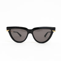 Bottega Veneta Black Cateye Sunglasses