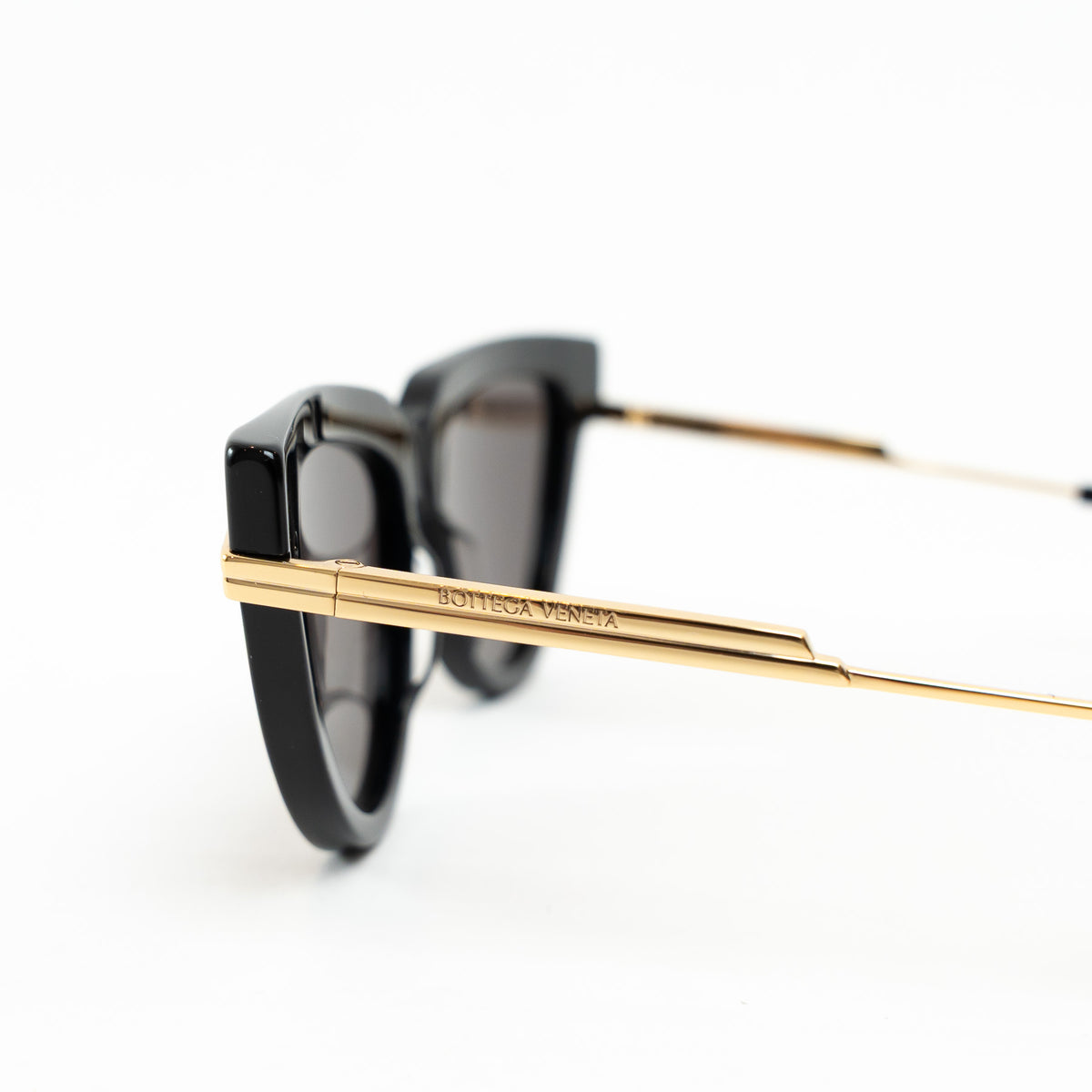 Bottega Veneta Black Cateye Sunglasses
