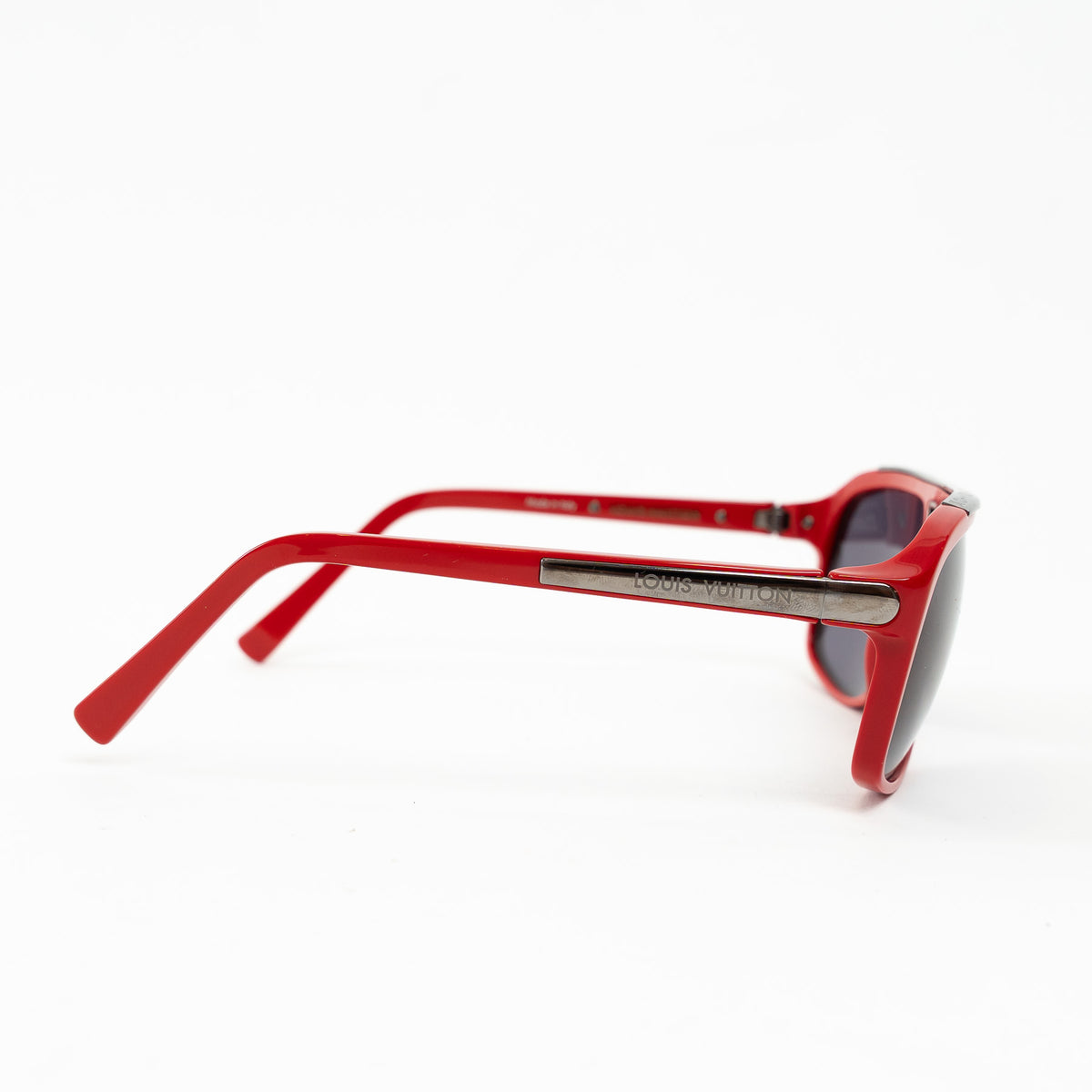 Louis Vuitton Gunmetal Red Evidence Sunglasses