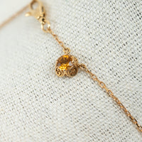 Gucci 18k Yellow Gold Interlocking G Necklace with Gemstones