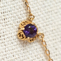 Gucci 18k Yellow Gold Interlocking G Necklace with Gemstones