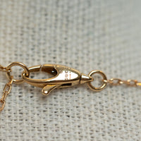 Gucci 18k Yellow Gold Interlocking G Necklace with Gemstones