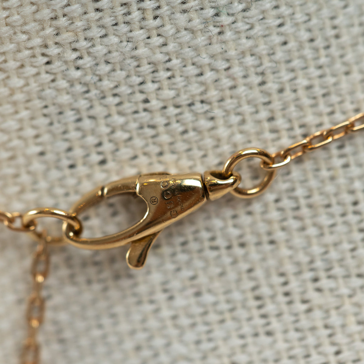 Gucci 18k Gold Link to Love Bracelet with Green Tourmaline