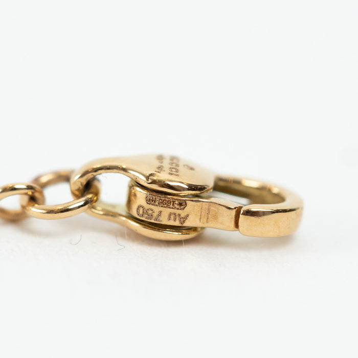 Gucci 18k Gold Link to Love Bracelet with Green Tourmaline