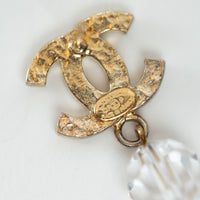 Pre-Loved Chanel™ Gold Tone Crystal Drop Earrings