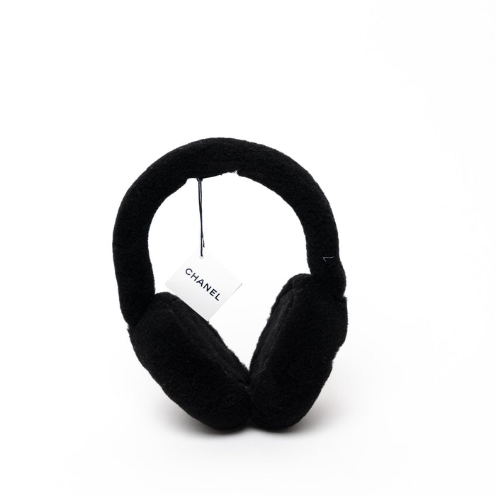 Pre-Loved Chanel™ Black Shearling Earmuffs