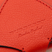 Burberry Red Grained Leather Bifold Wallet