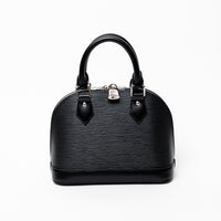Louis Vuitton Black Epi Leather BB Alma Handbag with Guitar Strap