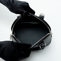 Louis Vuitton Black Epi Leather BB Alma Handbag with Guitar Strap