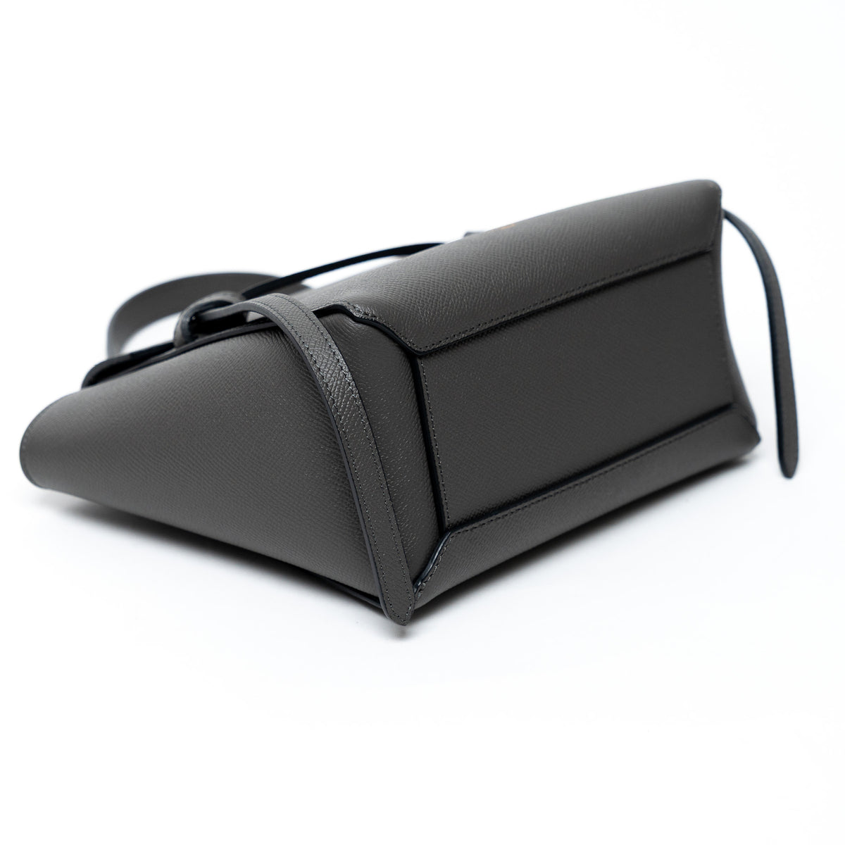 Celine Grey Calfskin Leather Nano Belt Bag