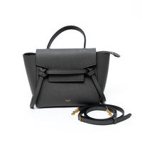 Celine Grey Calfskin Leather Nano Belt Bag