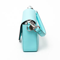 Fendi x Tiffany & Co. Tiffany Blue Calfskin Leather Medium Baguette Shoulder Bag