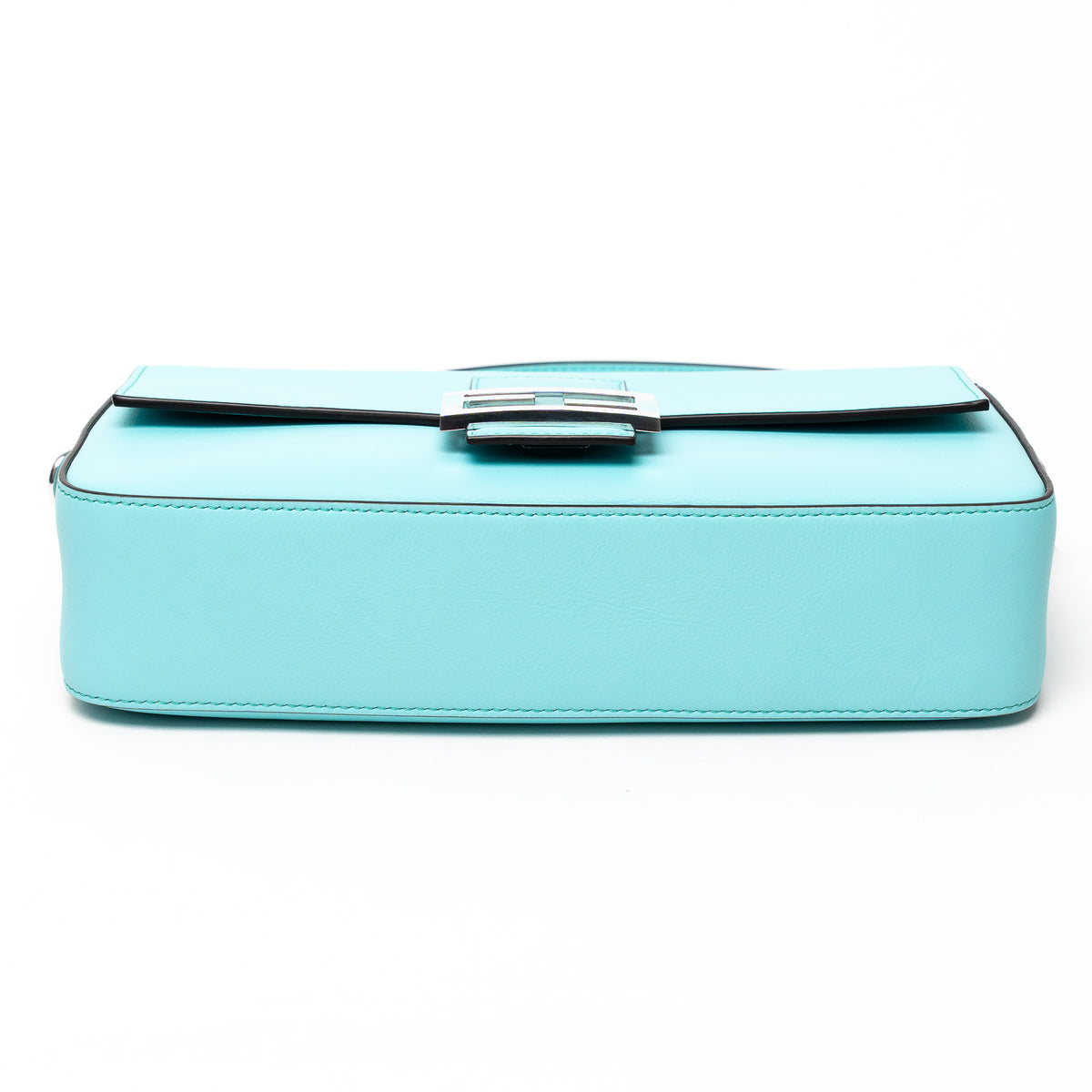 Fendi x Tiffany & Co. Tiffany Blue Calfskin Leather Medium Baguette Shoulder Bag