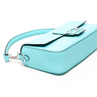 Fendi x Tiffany & Co. Tiffany Blue Calfskin Leather Medium Baguette Shoulder Bag