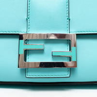 Fendi x Tiffany & Co. Tiffany Blue Calfskin Leather Medium Baguette Shoulder Bag