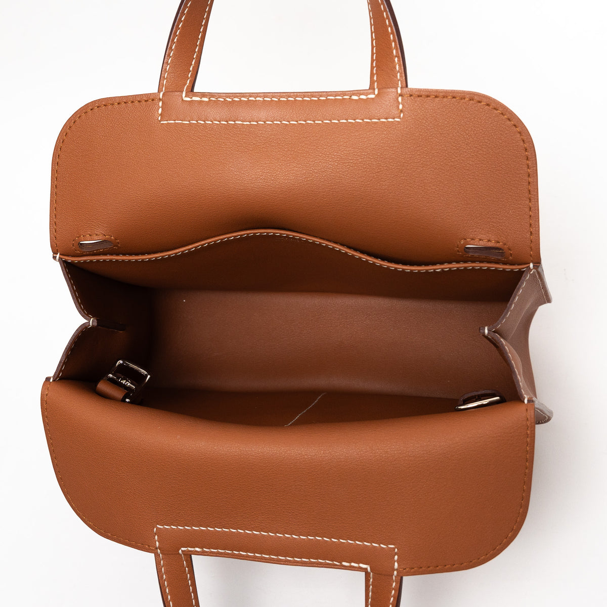 Hermes Gold Swift Leather Halzan Mini Bag 22