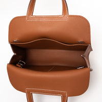 Hermes Gold Swift Leather Halzan Mini Bag 22