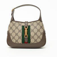 Gucci x Balenciaga BB Supreme Monogram Canvas The Hacker Project Jackie Mini Bag