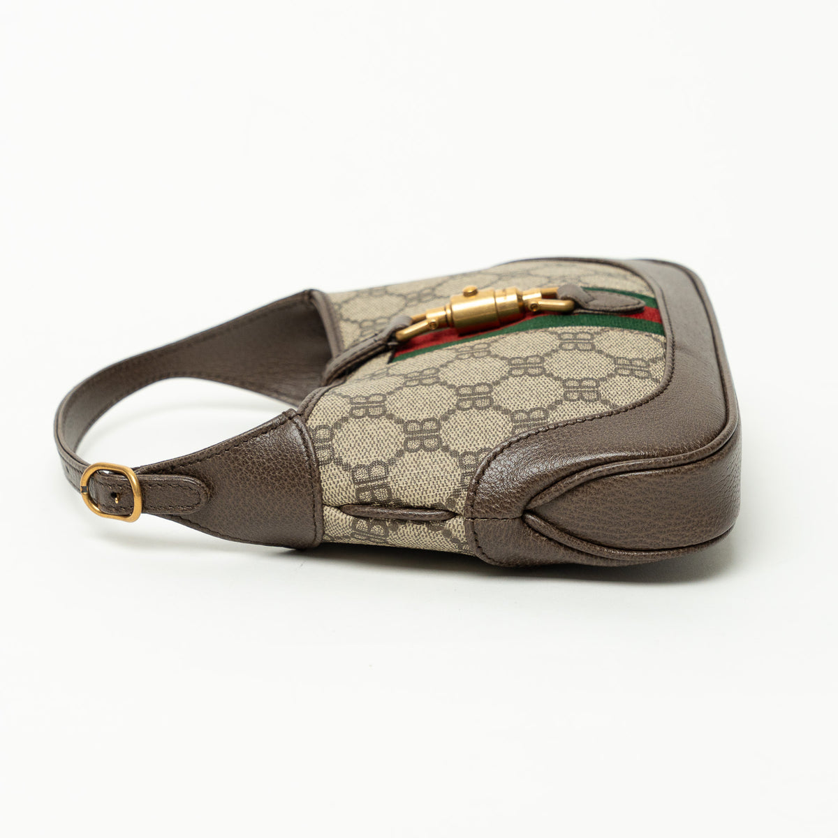 Gucci x Balenciaga BB Supreme Monogram Canvas The Hacker Project Jackie Mini Bag