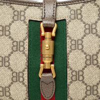 Gucci x Balenciaga BB Supreme Monogram Canvas The Hacker Project Jackie Mini Bag