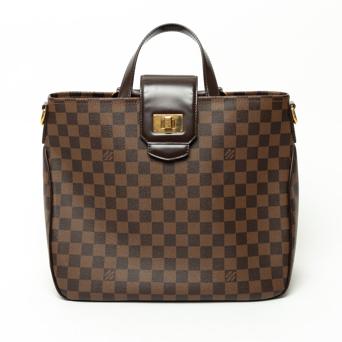 LV Damier Ebene Canvas Cabas Raspberry Tote