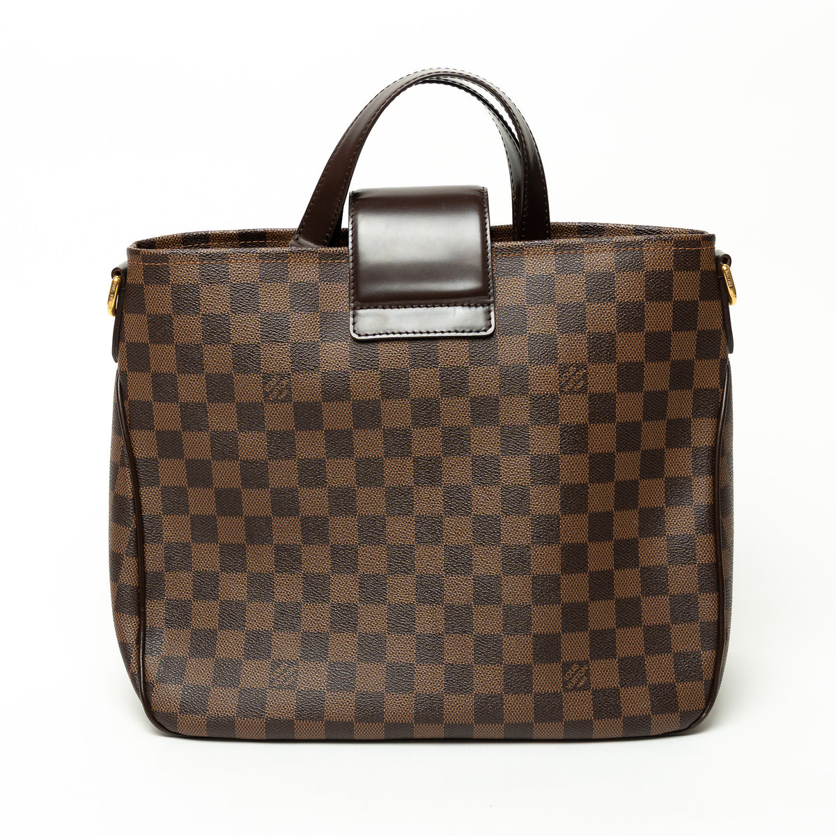 LV Damier Ebene Canvas Cabas Raspberry Tote
