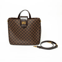 LV Damier Ebene Canvas Cabas Raspberry Tote