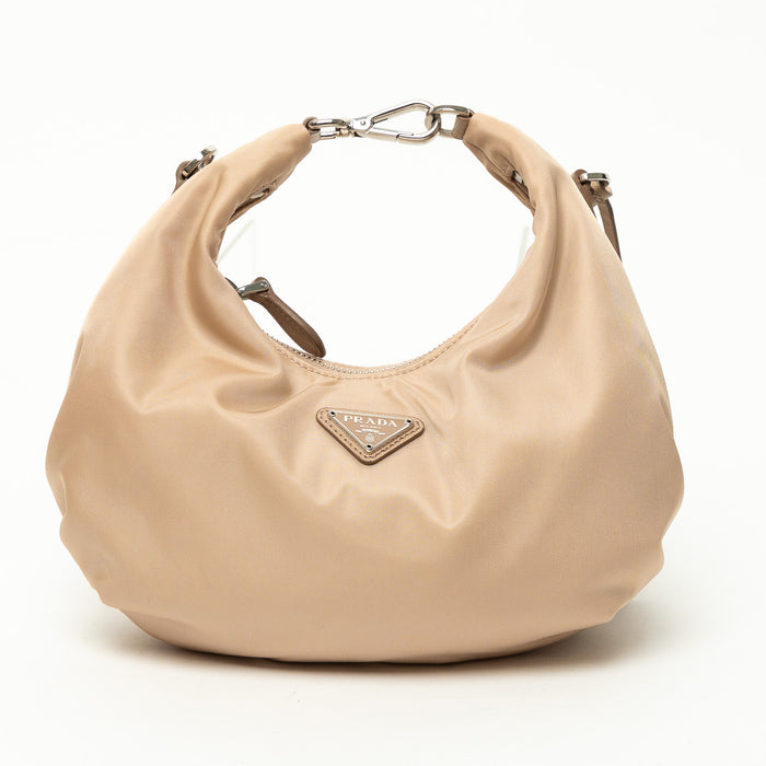 Prada Tan Re-Nylon Re-Edition 2006 Hobo Bag