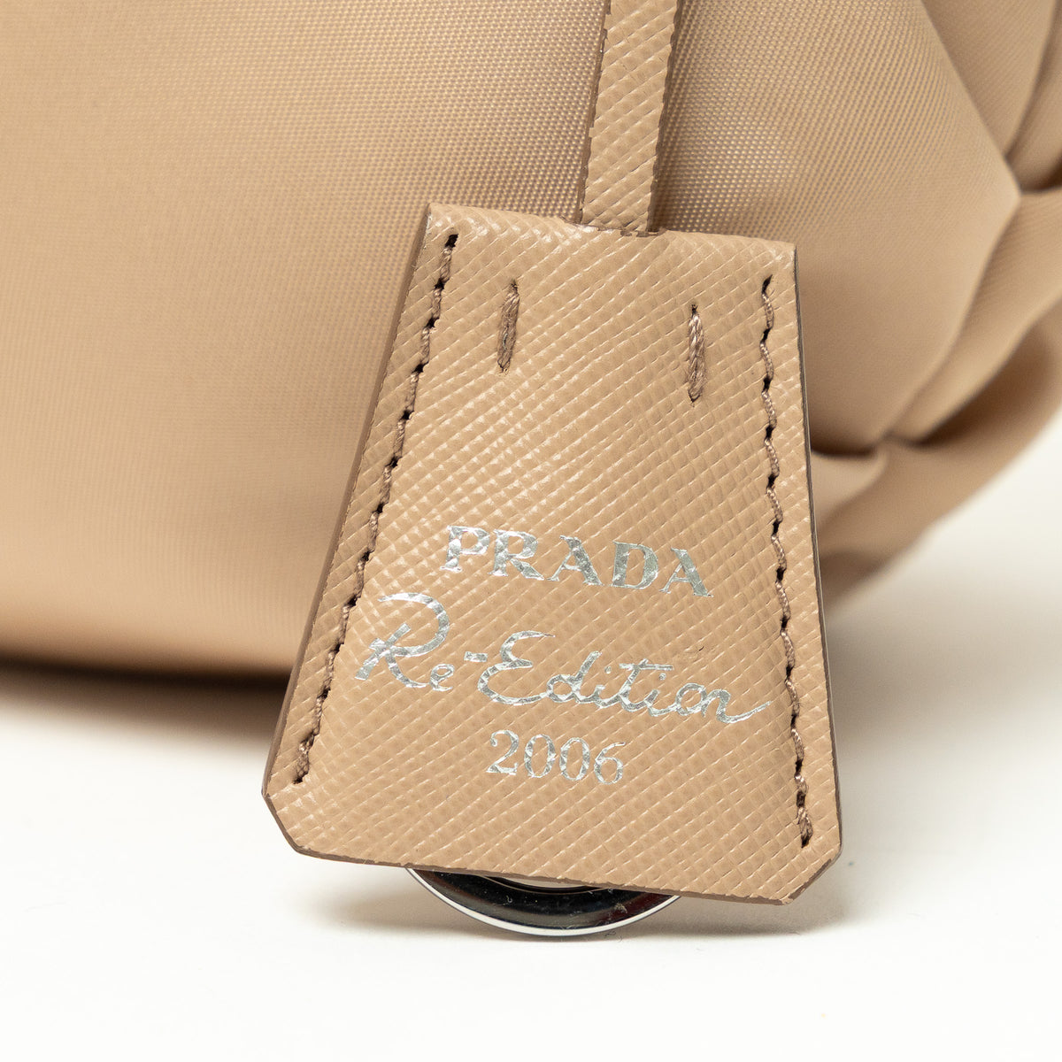Prada Tan Re-Nylon Re-Edition 2006 Hobo Bag