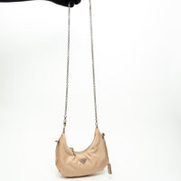 Prada Tan Re-Nylon Re-Edition 2006 Hobo Bag