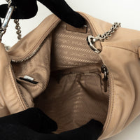 Prada Tan Re-Nylon Re-Edition 2006 Hobo Bag