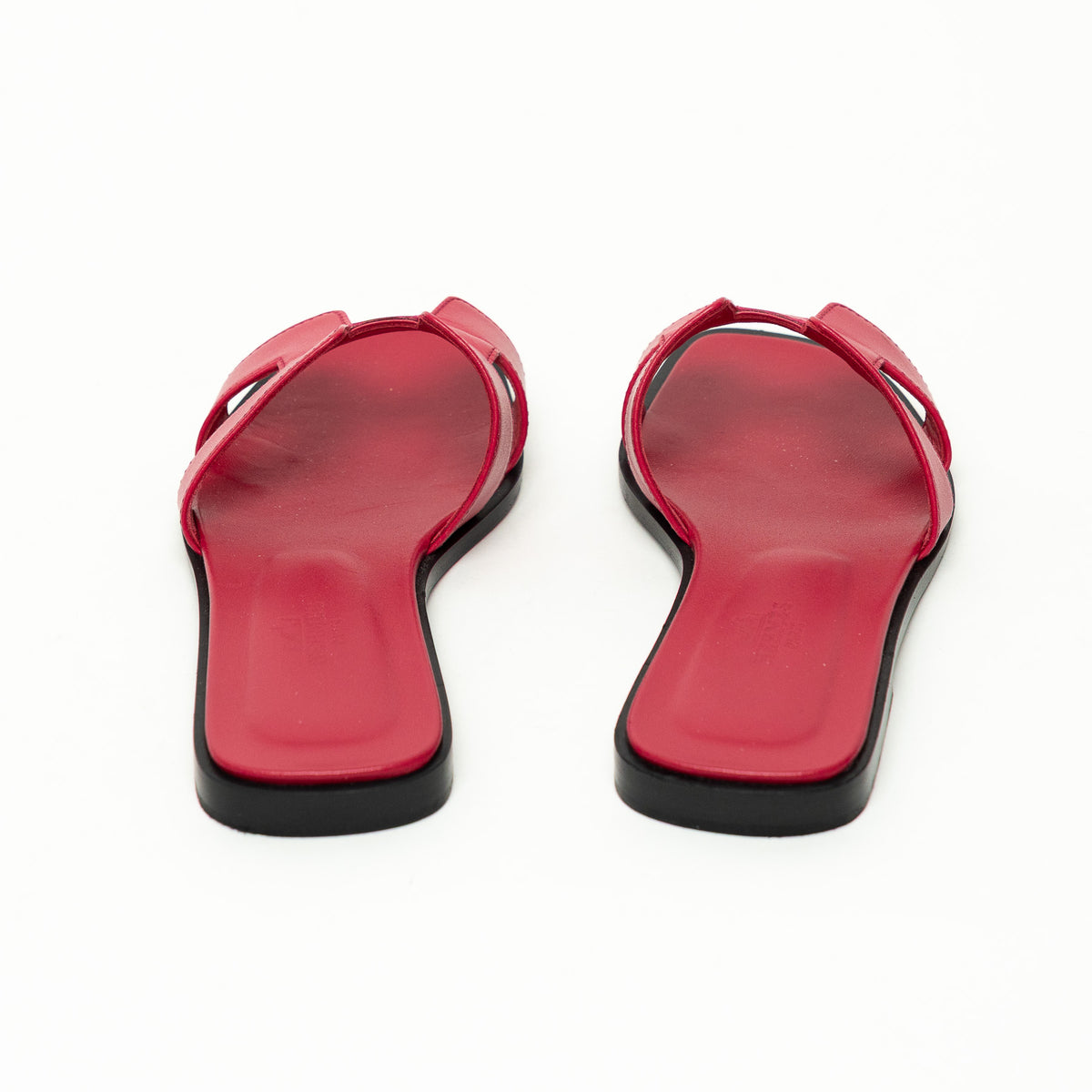 Hermes Magenta Swift Leather Sandals Size 36