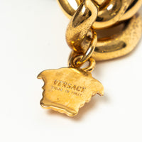 Versace Black Textile Multicolor Sequin Python Pattern Hobo Bag