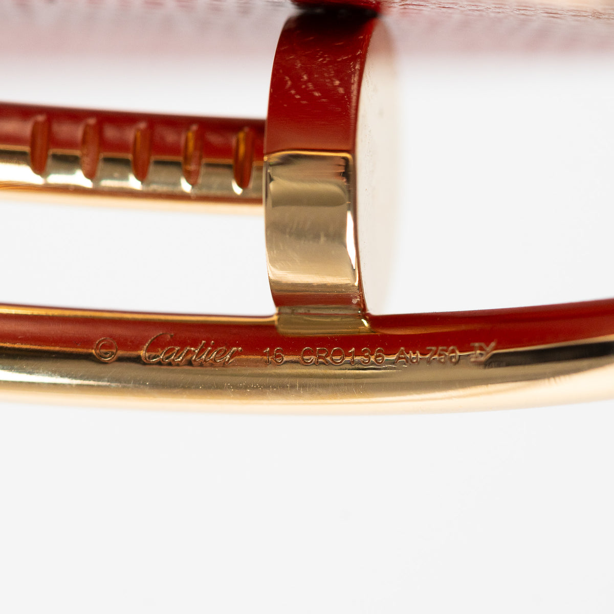 Cartier 18k Yellow Gold Juste un Clou Bracelet Size 16