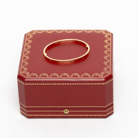 Cartier 18k Yellow Gold Thin Love Bracelet Size 17