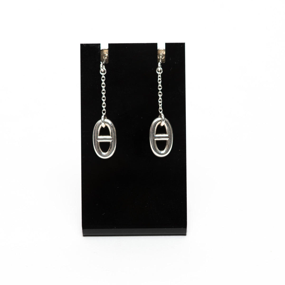 Hermes Sterling Silver Medium Farandole Earrings