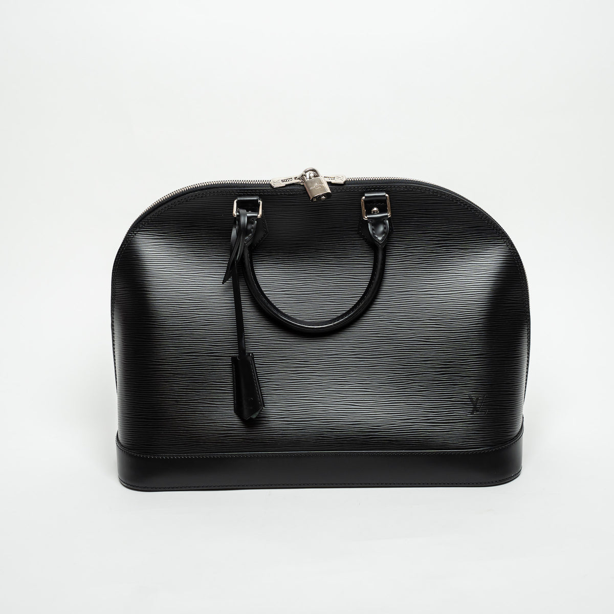 Louis Vuitton Black Epi Leather GM Alma Handbag