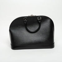 Louis Vuitton Black Epi Leather GM Alma Handbag