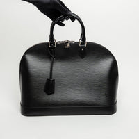 Louis Vuitton Black Epi Leather GM Alma Handbag