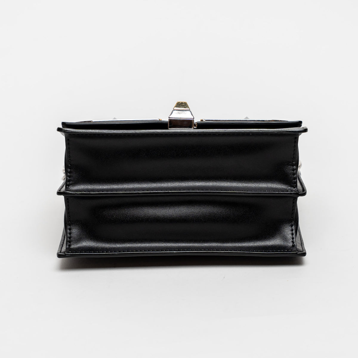 Fendi Black Calfskin Leather Kan Monster Chain Bag