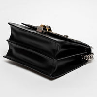 Fendi Black Calfskin Leather Kan Monster Chain Bag