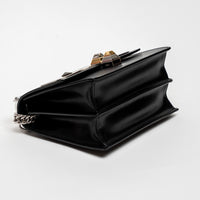 Fendi Black Calfskin Leather Kan Monster Chain Bag