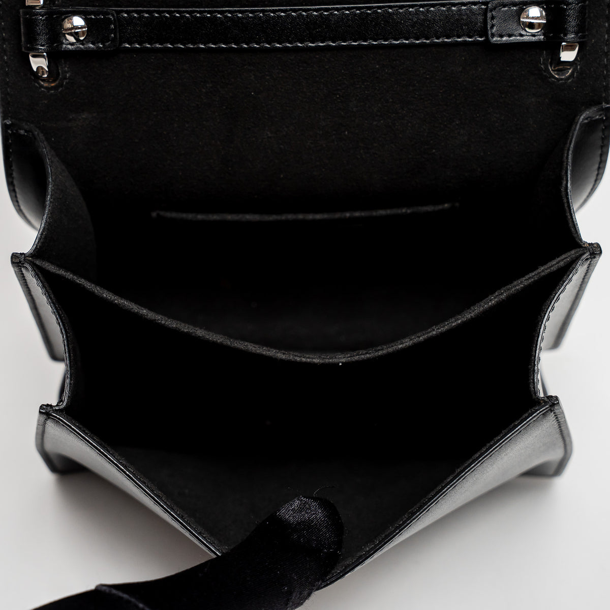 Fendi Black Calfskin Leather Kan Monster Chain Bag