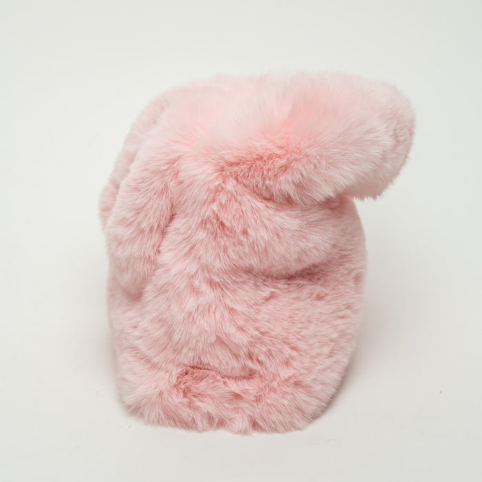 Blumaine Pink Faux Fur Handbag