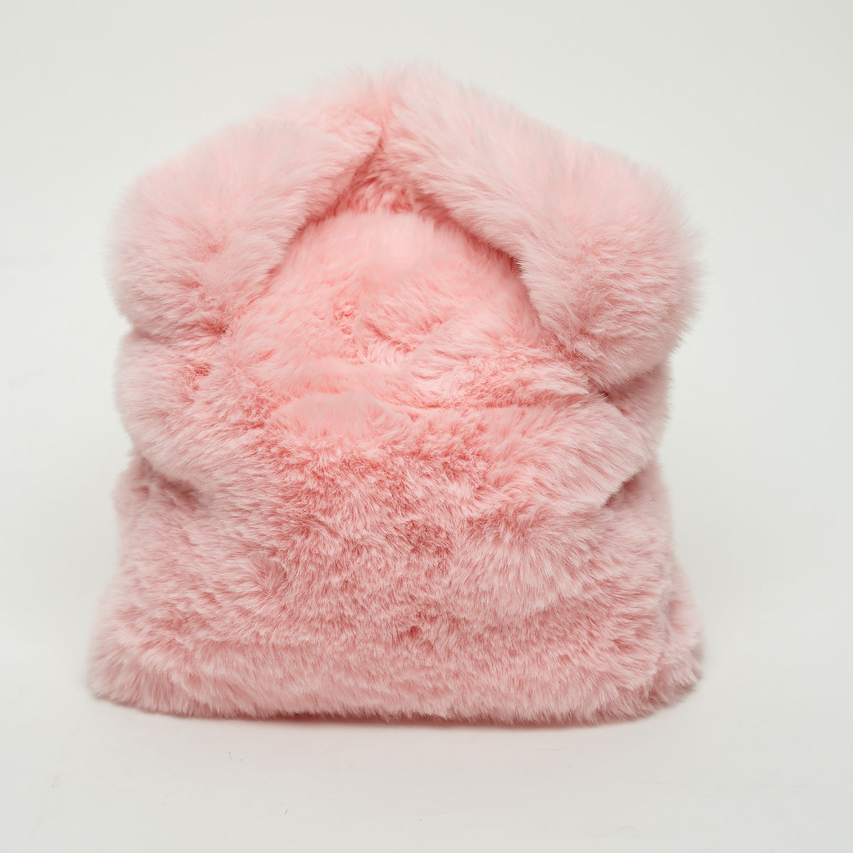 Blumaine Pink Faux Fur Handbag