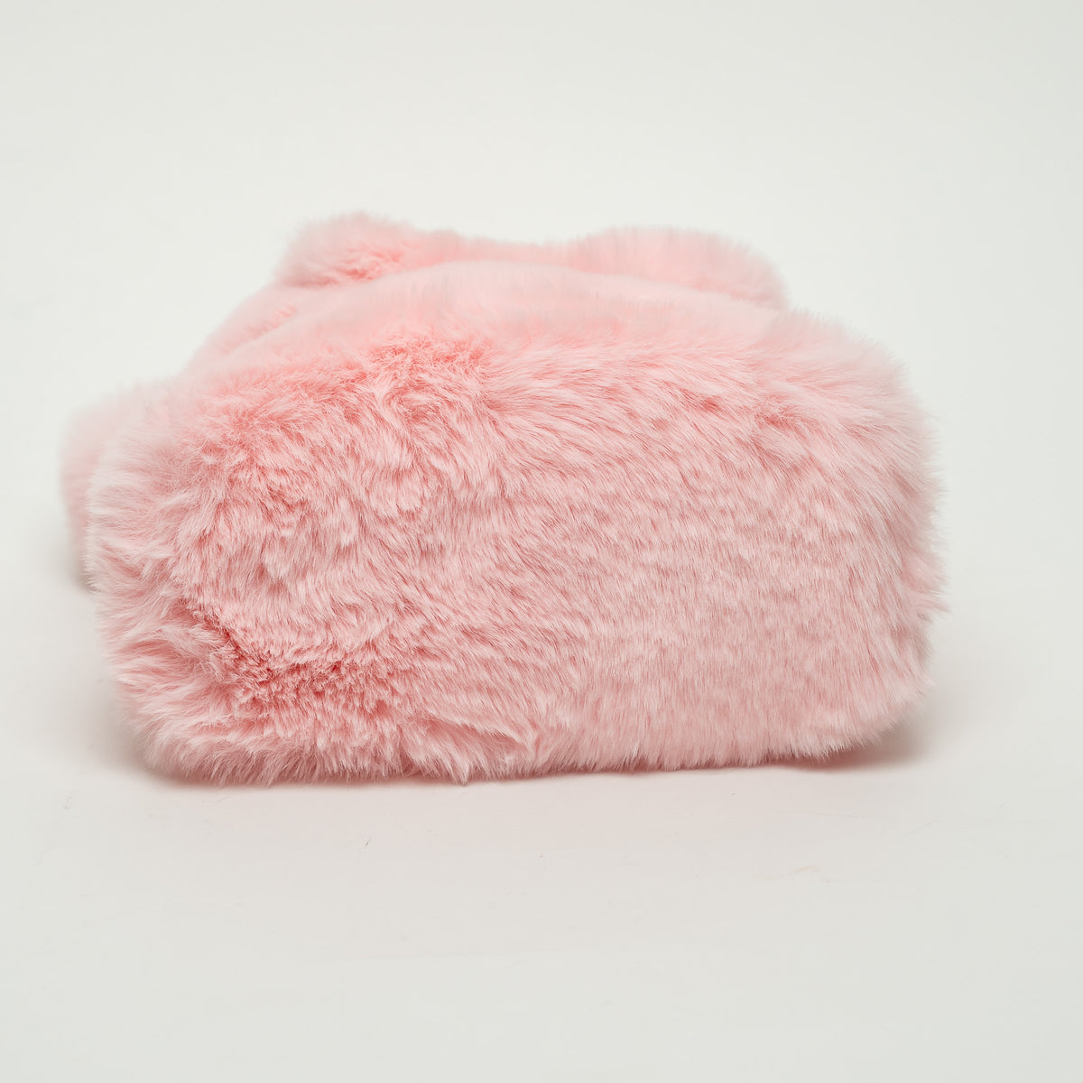 Blumaine Pink Faux Fur Handbag