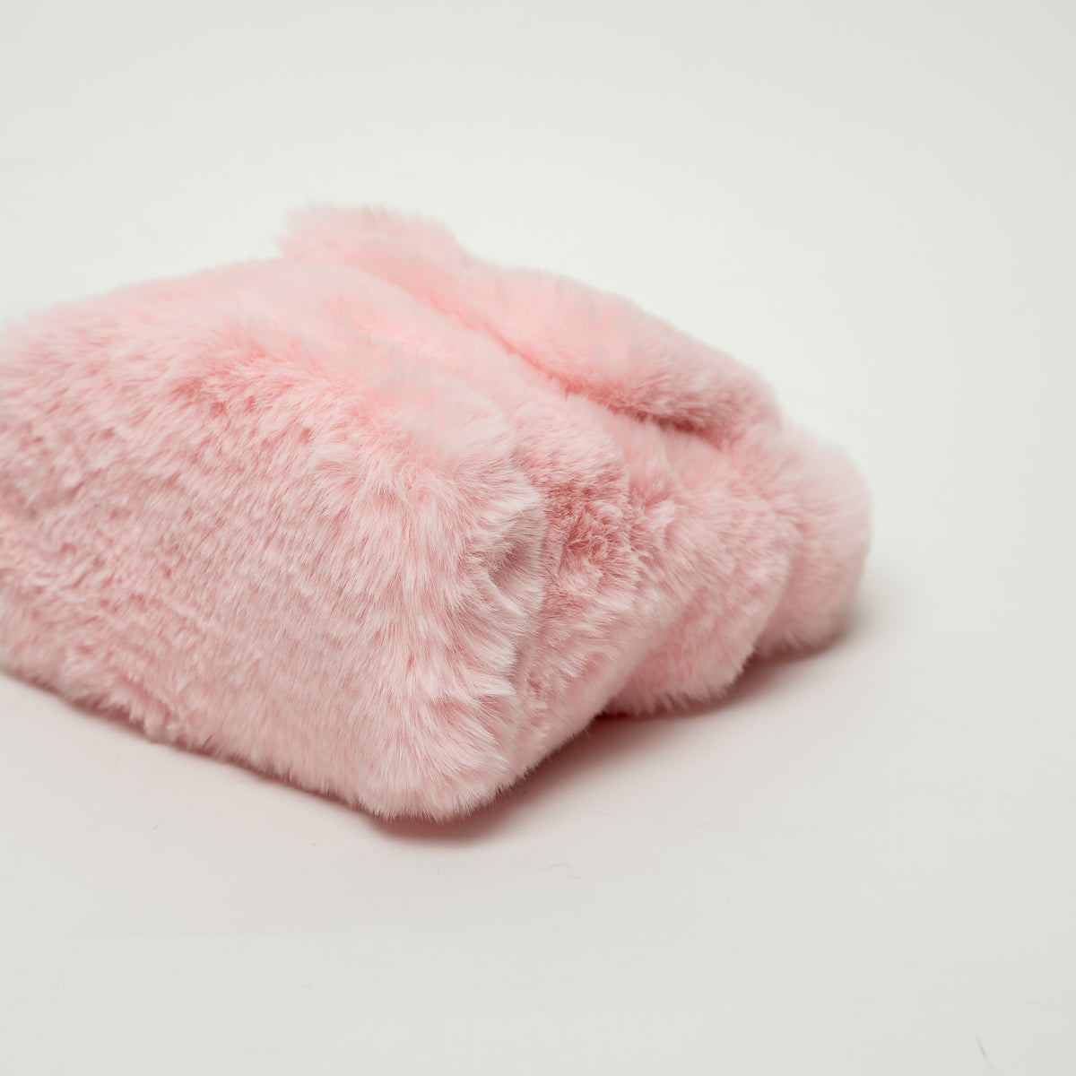 Blumaine Pink Faux Fur Handbag