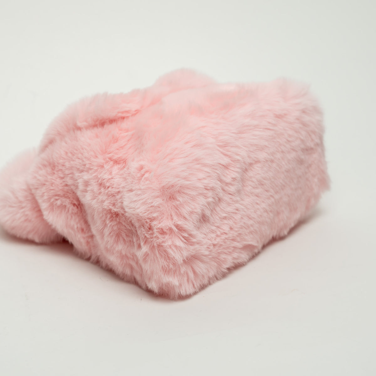 Blumaine Pink Faux Fur Handbag
