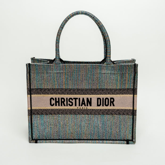 Dior Metallic Multicolour Lurex Medium Book Tote