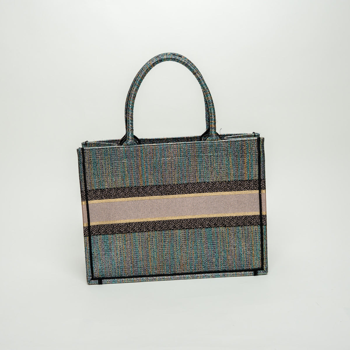 Dior Metallic Multicolour Lurex Medium Book Tote